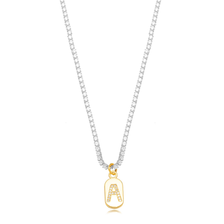 Choker Riviera Lettera A Bicolore